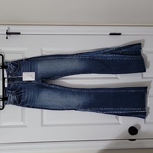 KanCan High Rise Pieced Flares